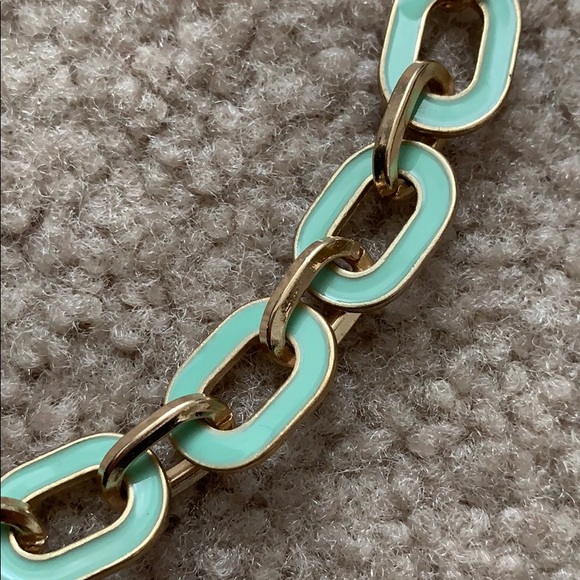 NWT light blue chain link necklace - Picture 2 of 4